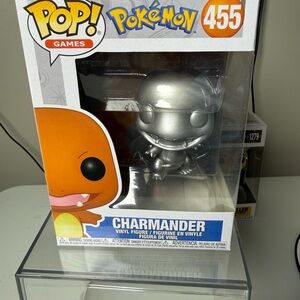Charmander Funko Pop #455 🔥 METALLIC ⚡ Pokémon IYKYK Collector Piece